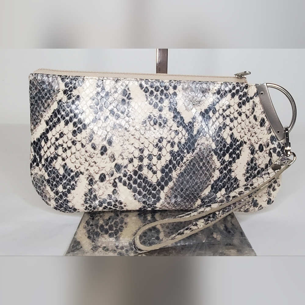 PRUNE Wristlet Real Snakeskin Sophisticated Design 9"x5"inchs Madein Argentina - Picture 2 of 11